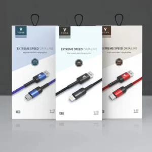 Cable VONK V19 1M Lightning iPhone Noir
