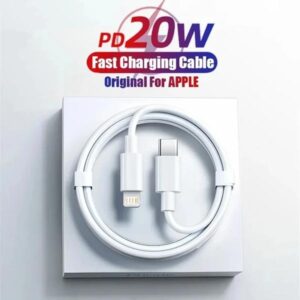 Chargeur PD 20W avec câble BOITE Blanc