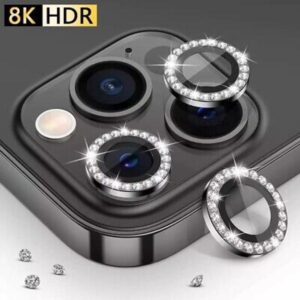 IPHONE 11/11 Pro/11 Pro Max/12/12 Mini/12 Pro (LENTILLE CAMERA STRAS) NOIR