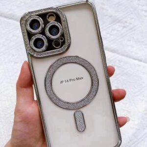 IPHONE 11 COQUE CONTOUR MAGSAFE STRAS ARGENT