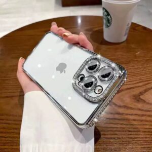 IPHONE 14 PRO MAX COQUE CONTOUR STRAS ARGENT