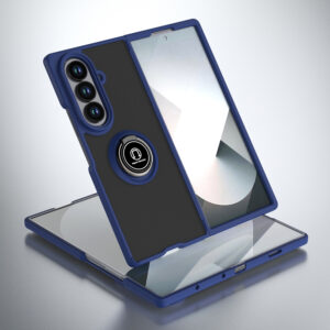 SAMSUNG Z FOLD 3 COQUE CONTOUR ANNEAUX BLEU