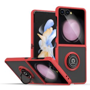 SAMSUNG Z FLIP 3 COQUE CONTOUR ANNEAUX ROUGE