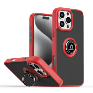 IPHONE 11 COQUE CONTOUR ANNEAUX ROUGE