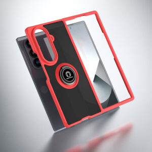 SAMSUNG Z FOLD 3 COQUE CONTOUR ANNEAUX ROUGE