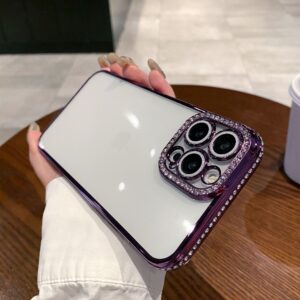 IPHONE 14 PRO MAX COQUE CONTOUR STRAS VIOLET