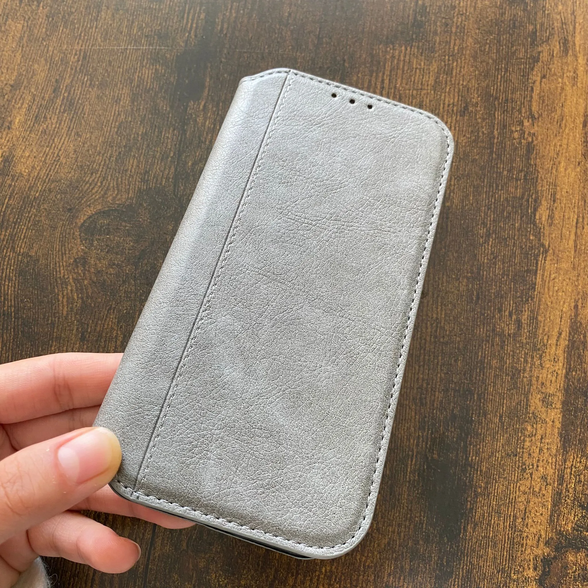 SAMSUNG A03S COQUE POCHETTE PORTE CARTE GRIS