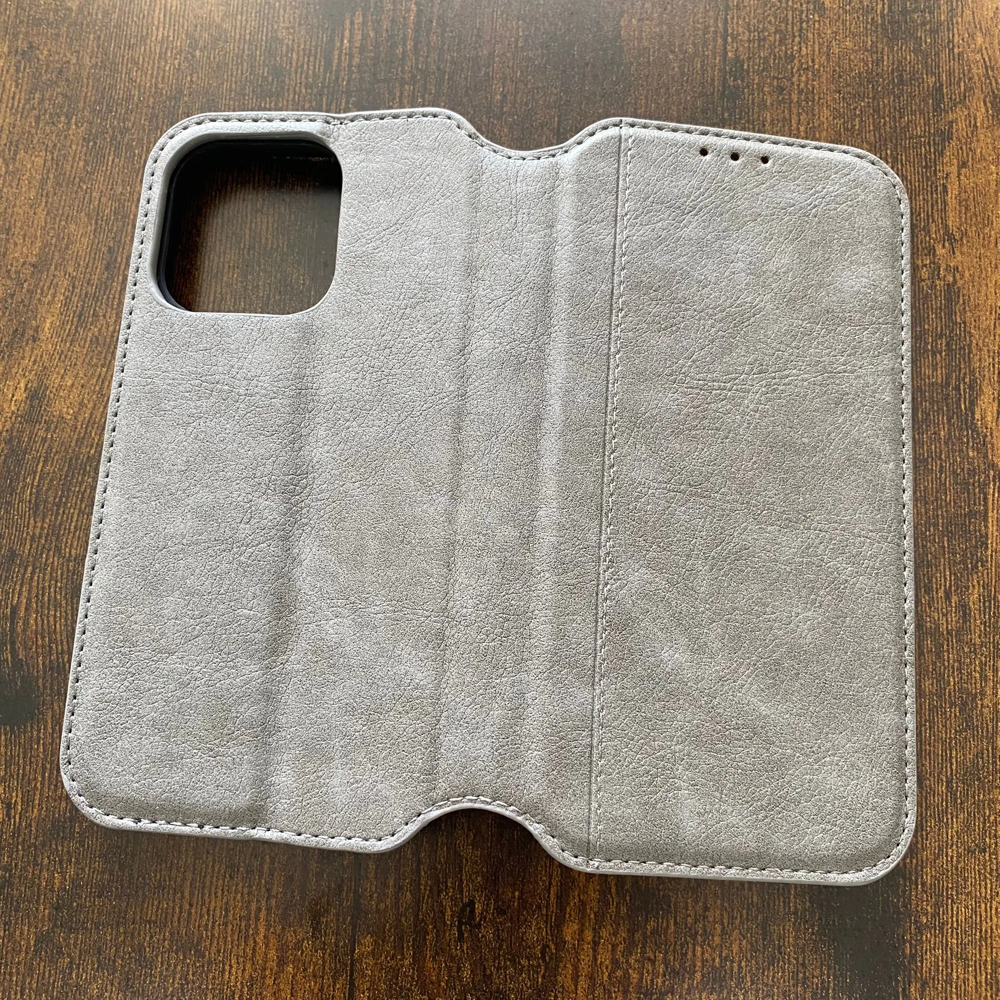 SAMSUNG A03S COQUE POCHETTE PORTE CARTE GRIS – Image 3