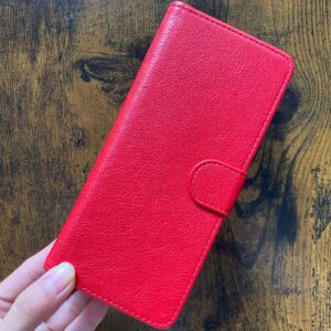 SAMSUNG Z FOLD 3 COQUE POCHETTE PORTE CARTE ROUGE