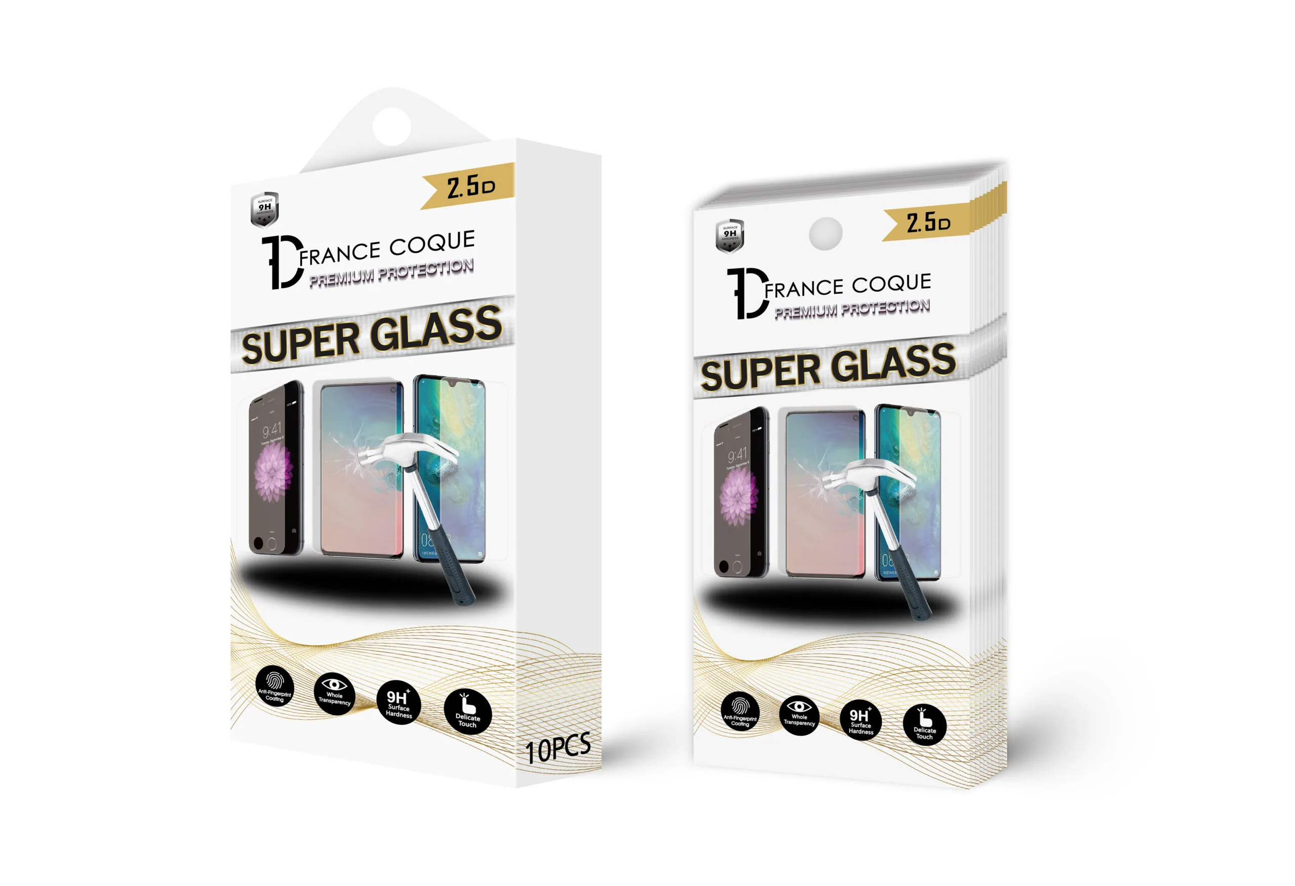 IPHONE 15 PLUS/16 PLUS (VERRE TREMPE CLASSIQUE BOITE -10 pcs) – Image 2
