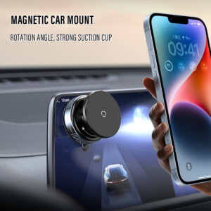 Support Téléphone Magnétique Voiture, Rotation 360°, Compatible iPhone/Android KOUVOLSEN CH377 –Noir