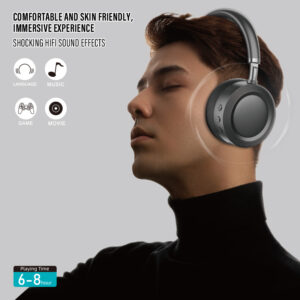 Casque Sans Fil Bluetooth 5.4, 8h, Batterie 250mAh, KOS-15077 – Beige