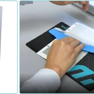 Grande raclette de pose de film pour Ipad Bleu