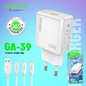 Chargeur Gerlax GA-39 avec cable V8 micro usb 33w