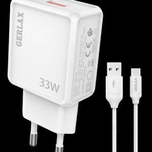 Chargeur GA-39T Gerlax avec cable  type C 33w Blanc