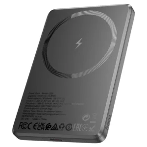 PowerBank Batterie Externe HOCO Q26 5000mAh MagSafe PD 20W Gris