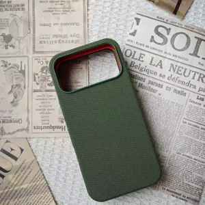 IPHONE 15 PRO MAX COQUE MAGSAFE TISSAGE VERT