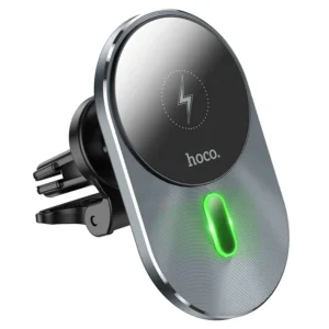 Support Chargeur Sans Fil Magnétique HOCO CA91 Noir