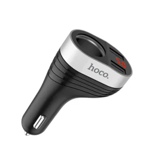 Chargeur Voiture Double USB HOCO Z29 Noir