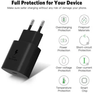 Chargeur PD 25W Boîte Noir