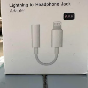 Adaptateur Lightning vers Jack Blanc