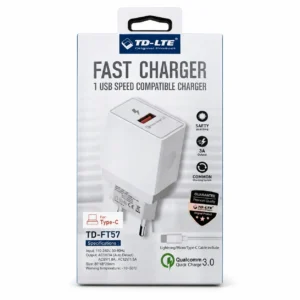 Faste Chargeur secteur TD-LTE FT57 Type C Blanc