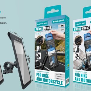 Support téléphone vélo KOUVOLSEN CH399 Étanche Noir