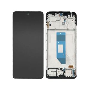 Écran tactile avec châssis compatible avec Xiaomi Redmi Note 14 4G version globale – Noir