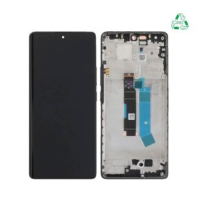 Écran tactile avec châssis compatible avec Xiaomi Redmi Note 14 Pro 4G – Bleu