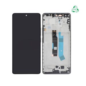 Écran tactile avec châssis compatible avec Xiaomi Redmi Note 14 Pro 4G – Noir