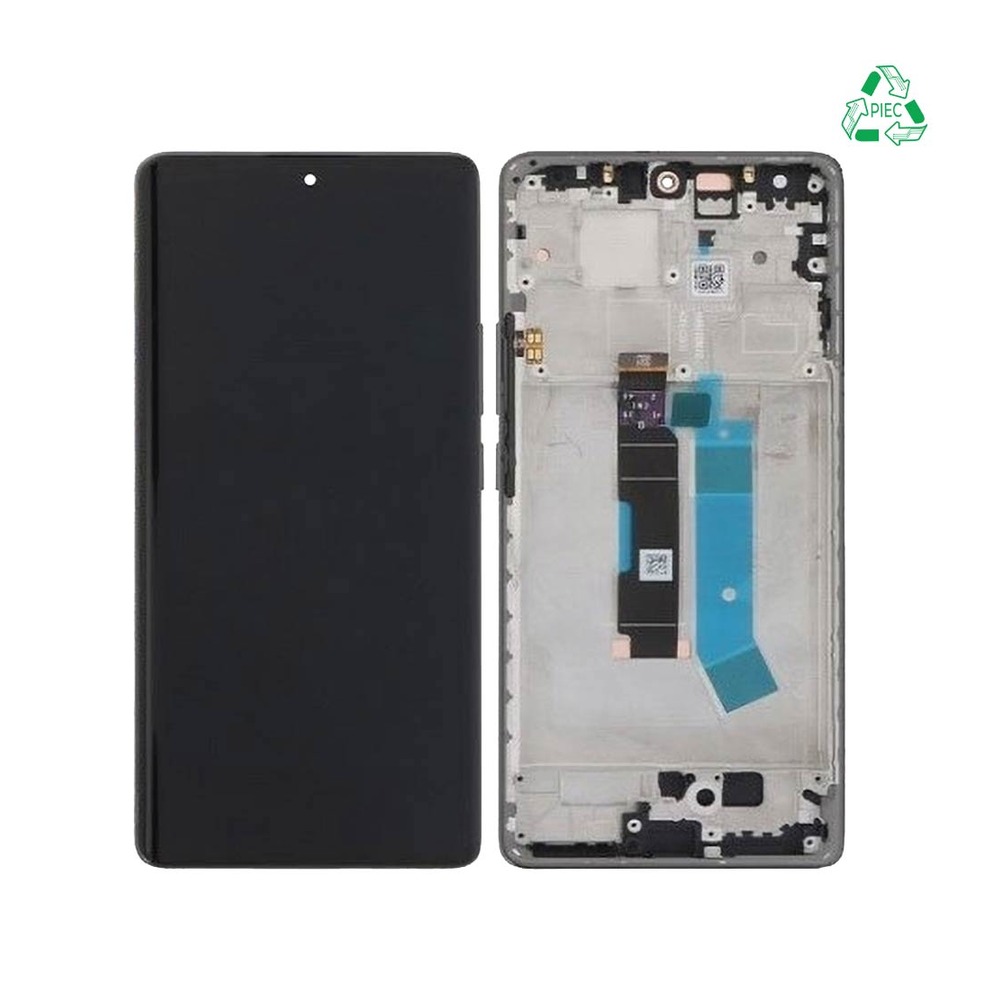 Écran tactile avec châssis compatible avec Xiaomi Redmi Note 14 Pro 4G – Violet