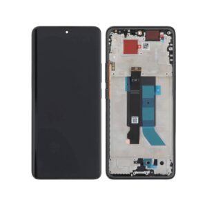 Écran tactile avec châssis compatible avec Xiaomi Redmi Note 14 Pro 5G – Noir