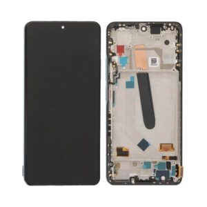 Écran tactile avec châssis compatible avec Xiaomi Poco F3 – bleu océan