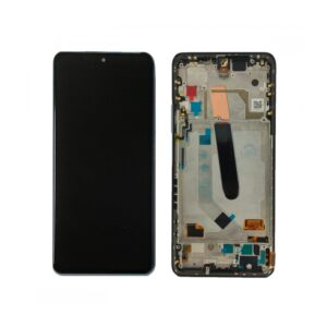 Écran tactile avec châssis compatible avec Xiaomi Poco F3 – blanc