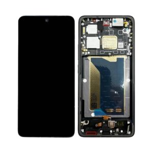 Écran tactile avec châssis compatible avec Xiaomi Poco F7 Ultra – noir