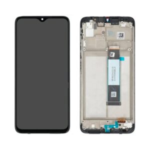 Écran tactile avec châssis compatible avec Xiaomi Poco M3 – noir