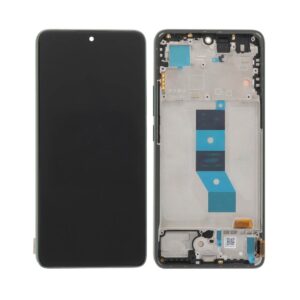 Écran tactile avec châssis compatible avec Xiaomi Poco M7 Pro 5G – vert