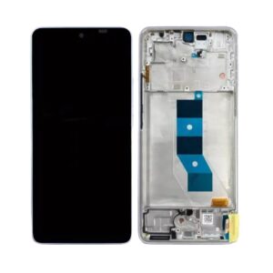 Écran tactile avec châssis compatible avec Xiaomi Poco M7 Pro 5G – violet