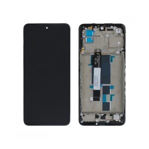Écran tactile avec châssis compatible avec Xiaomi Poco X3 GT – noir