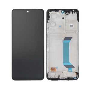 Écran tactile avec châssis compatible avec Xiaomi Poco X5 5G – noir
