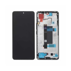 Écran tactile avec châssis compatible avec Xiaomi Poco X6 5G – noir