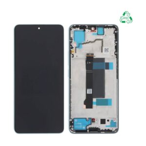 Écran tactile avec châssis Xiaomi Poco X6 5G – Original bleu