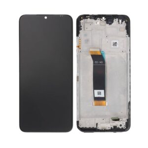 Écran tactile avec châssis compatible avec Xiaomi Redmi 10 5G – noir