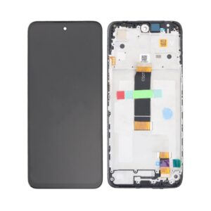 Écran tactile avec châssis compatible avec Xiaomi Redmi 12 4G – noir
