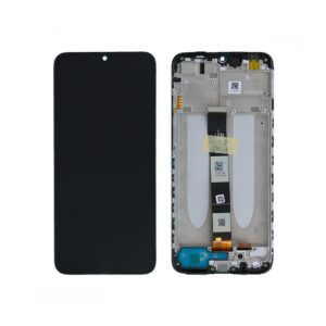 Écran tactile avec châssis compatible avec Xiaomi Redmi 9A – noir