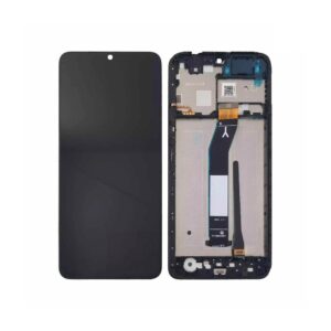 Écran tactile avec châssis compatible avec Xiaomi Redmi A3 – noir