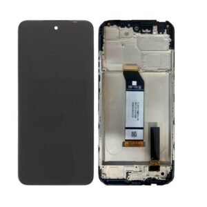 Écran tactile avec châssis compatible avec Xiaomi Redmi Note 10 5G – graphite