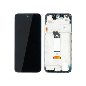 Écran tactile avec châssis compatible avec Xiaomi Redmi Note 10 5G – noir tarnish