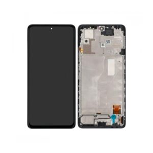 Écran tactile avec châssis compatible avec Xiaomi Redmi Note 10 Pro 4G – gris onyx