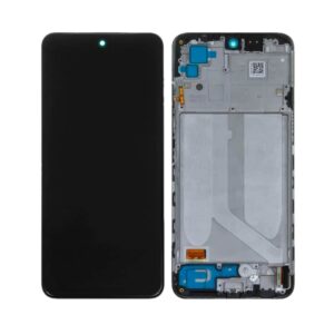Écran tactile avec châssis compatible avec Xiaomi Redmi Note 10S – noir